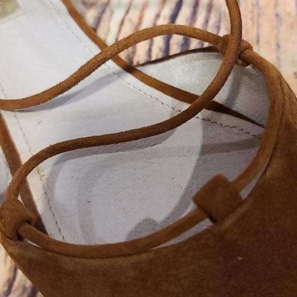 LOUISE et Cie Lo-Abri Ghillie Lace Up ballerina Flats size US 6.5 Leather Ballet - Picture 7 of 16